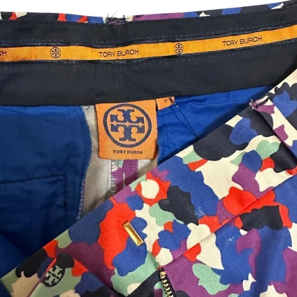 Tory Burch Short Sleeve with Scoop Neck Silk T-Shirt Size XS